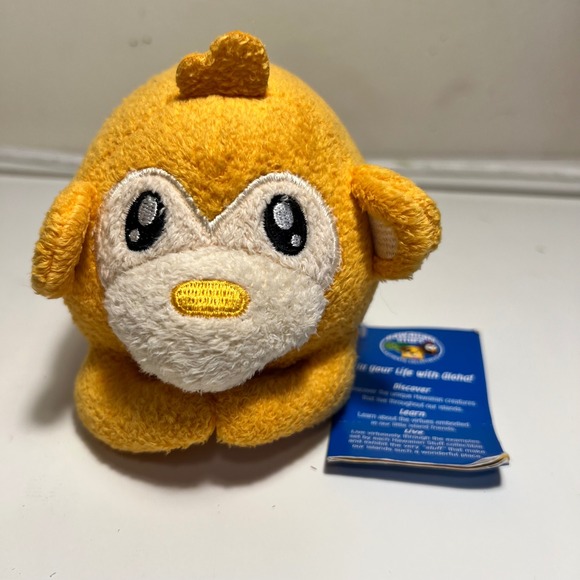 Other - Hawaiian Stuff Small Hau'oli Monkey Plush Yellow Friendliness Collectible Tag